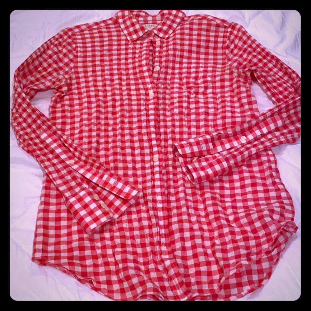99% cotton gauze button down